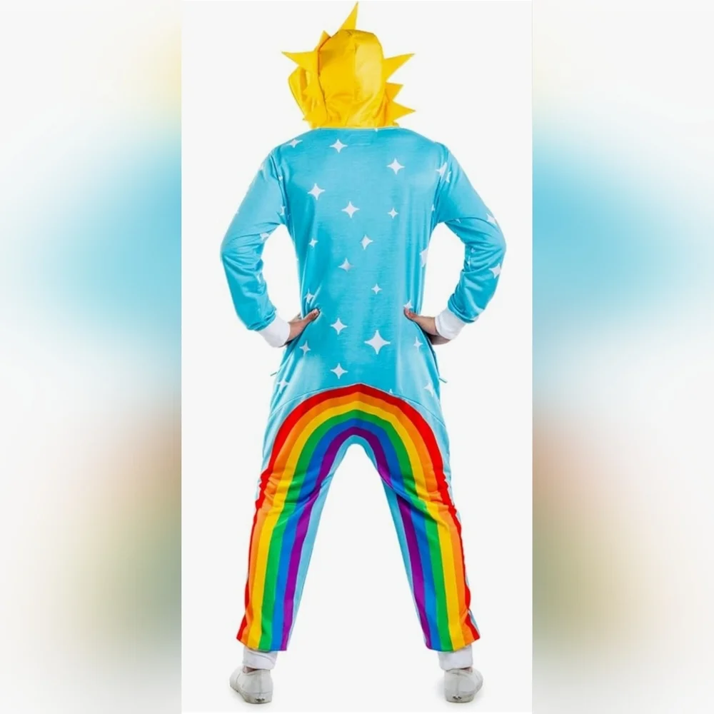 New Unisex Tipsy Elves Rainbow Onesie - Picture 7 of 14